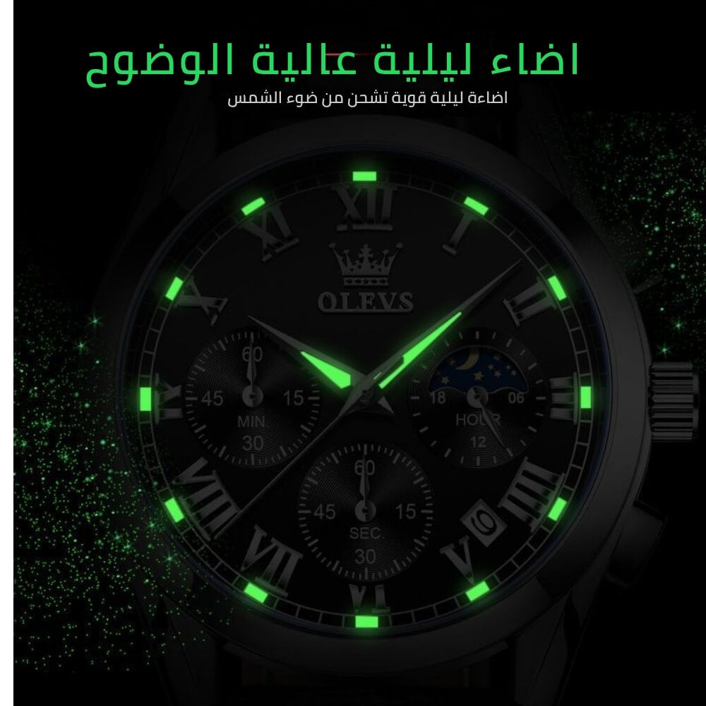 ساعة رجال الأعمال السويسرية الفاخرة